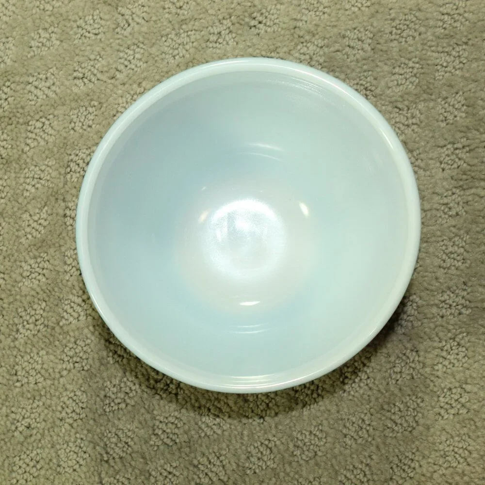 Vtg Pyrex Snowflake Blue Garland Nesting Mixing Bowls Set of 4 401 - 404 1970's